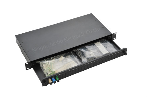 19” cabinet optic fiber distribution box