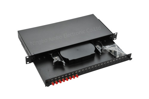 19” cabinet optic fiber distribution box