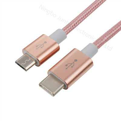 USB 2.0 Micro Male to Type C Male Cable