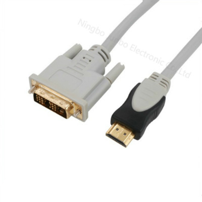 Single link DVI(18+1)Male to HDMI Male Cable
