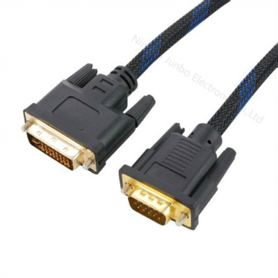 DVI(24+5)Male to VGA Male Cable