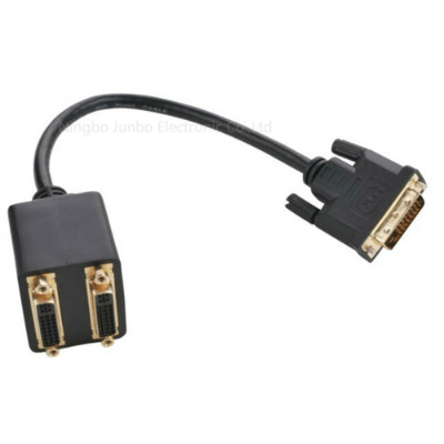 DVI Male to 2xDVI Female Converter Adapter Cable