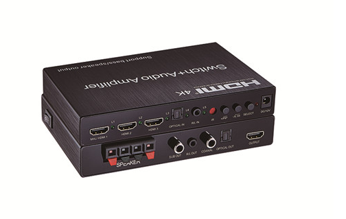 4K HDMI Switcher 3X1 with Audio Amplifier