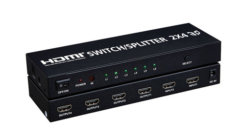 2X4 HDMI Switcher/Splitter