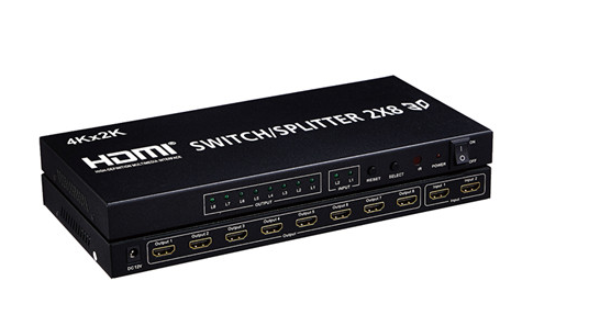 HDMI Switcher/Splitter 2x8