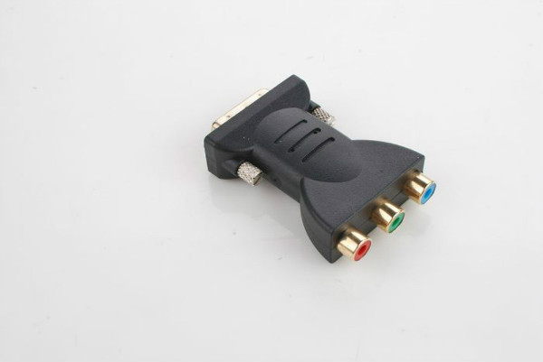 DVI(24+1) Male to 3 RCA Female Adapter