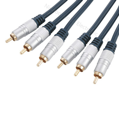 3RCA Plug to 3RCA Plug Cable