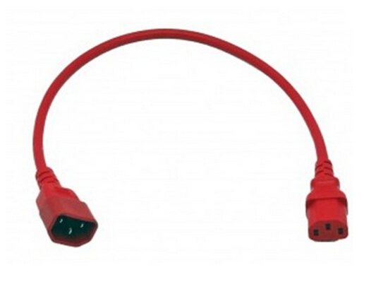 Red IEC C13 to C14 Power Lead