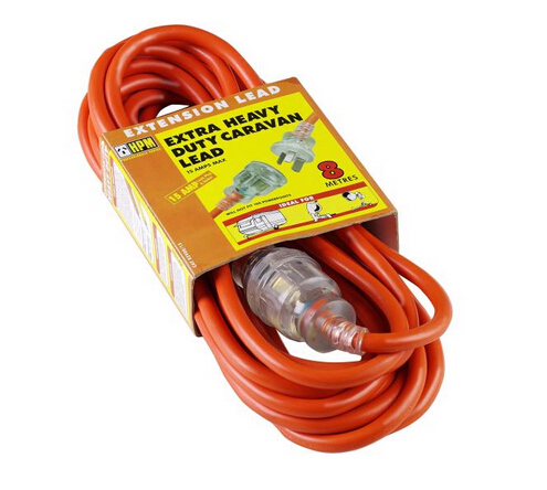 Extension 8mtr 15A Caravan Orange Cable